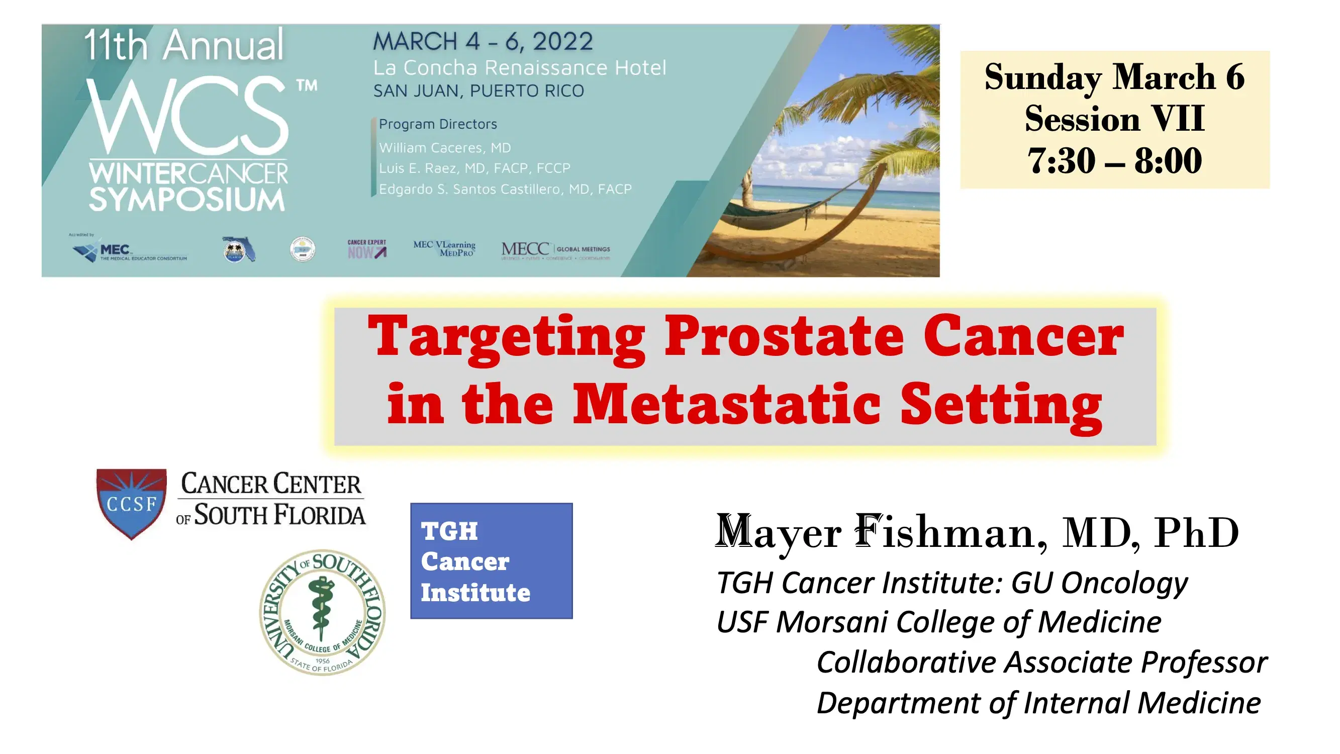 2022 WCS | Targeting Prostate Cancer in the Metastatic Setting