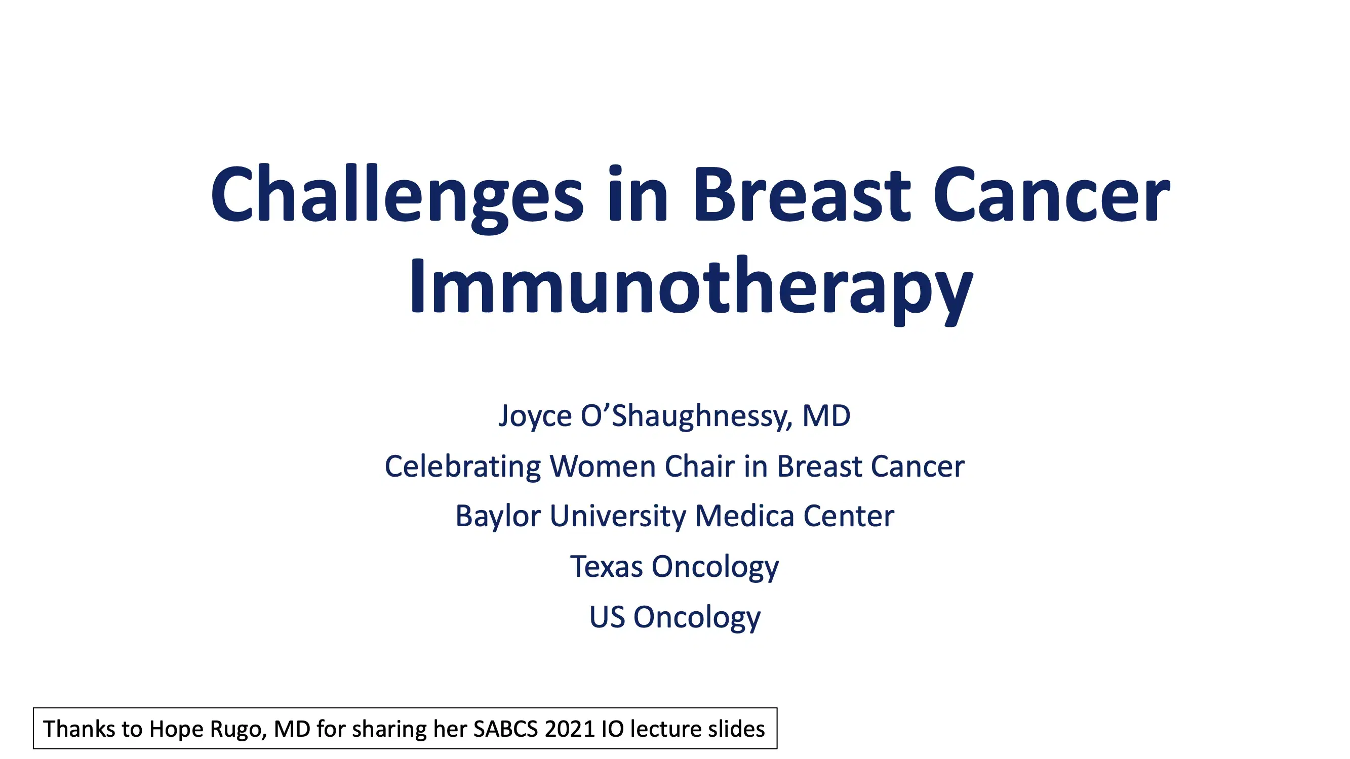Challenges in Breast Cancer Immunotherapy