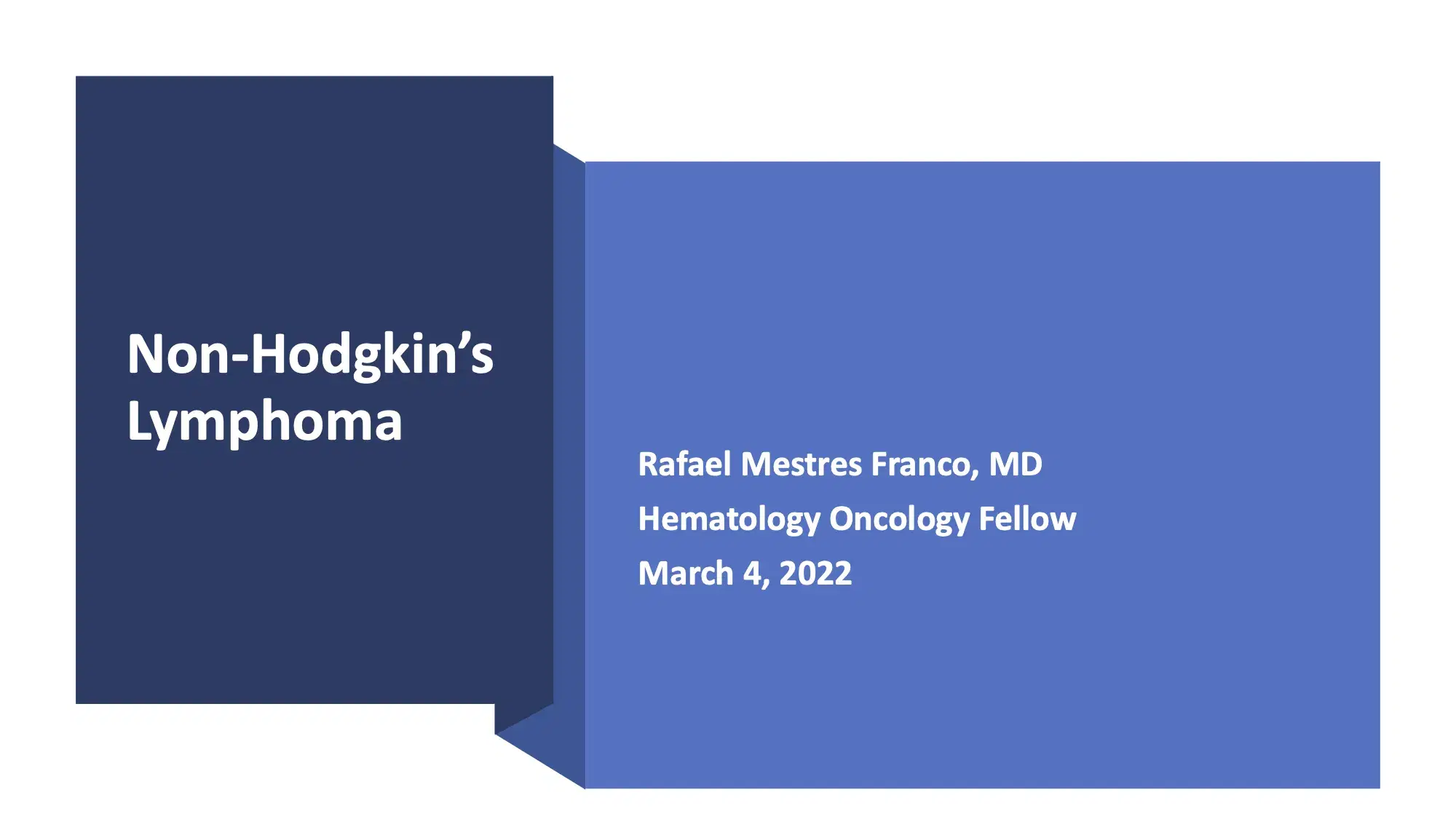 Non-Hodgkin's Lymphoma