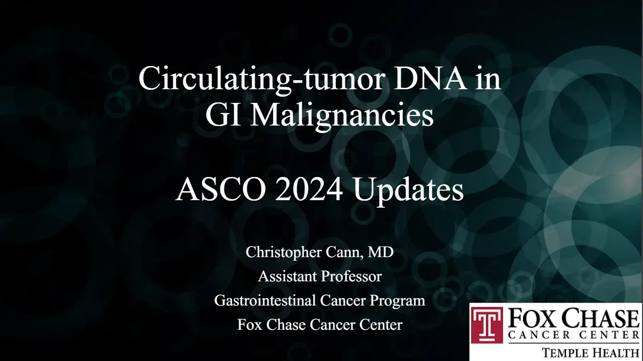 2024 MLS Nashville | Updates in cDNA and Gl Malignancies