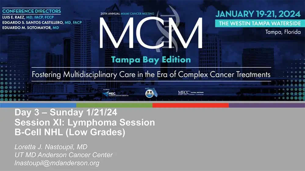 2024 MCM | B-Cell NHL (Low-Grades)