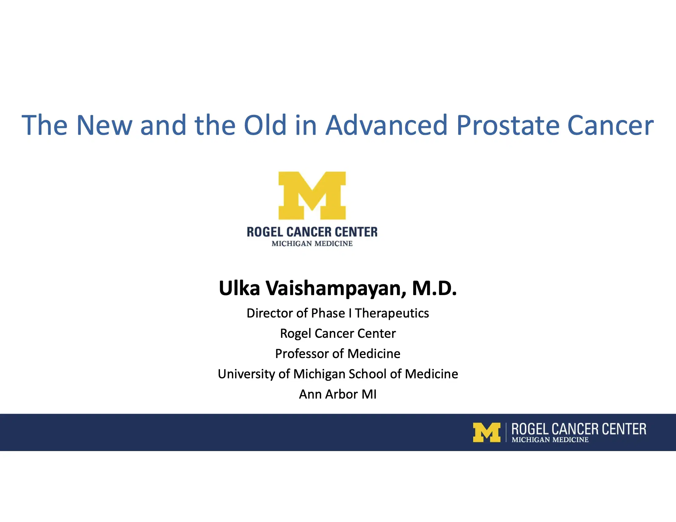 Prostate Cancer (no IO): Hormonal, PARP Inhibitors and Other.