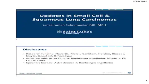 SCLC & Squamous NSCLC - New Standards