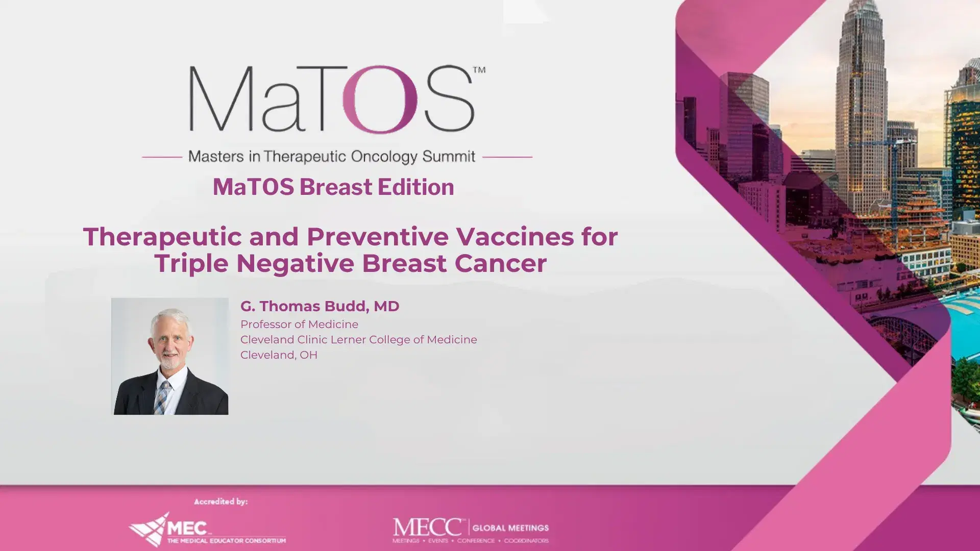 2025 MaTOS Breast | Therapeutic and Preventive Vaccines for Triple Negative Breast Cancer