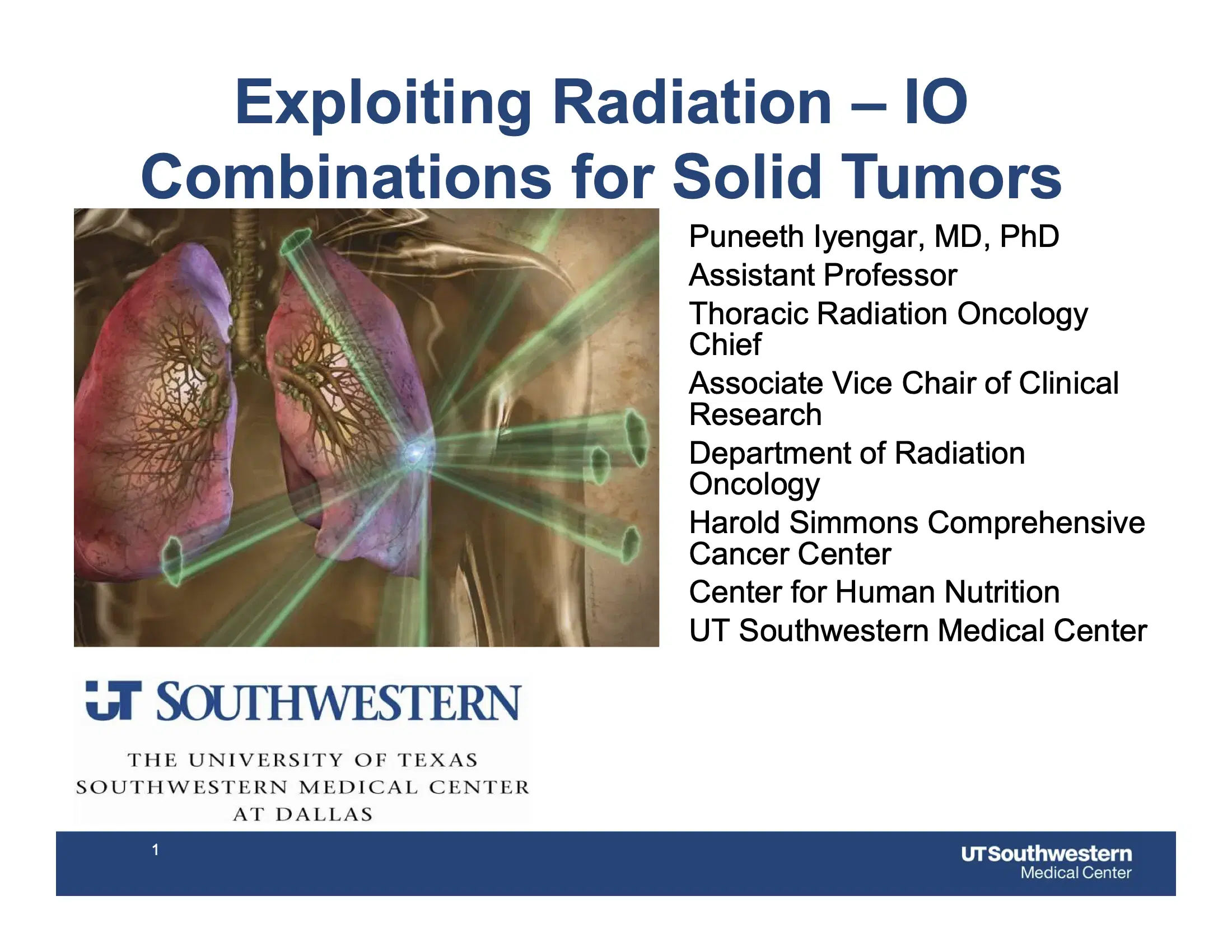 Radiotherapy & Immunotherapy Applications in Oncology