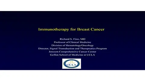 The Role of Immunotherapy in Breast Cancer