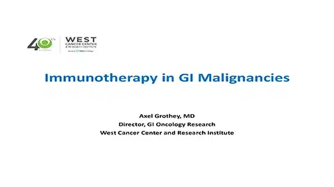 Immunotherapy in Gastrointestinal Tumors (CRC, Esophageal, and other)
