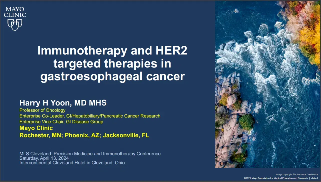 2024 MLS Cleveland | Immunotherapy and HER2 Targeted Updates in Esophageal Cancer