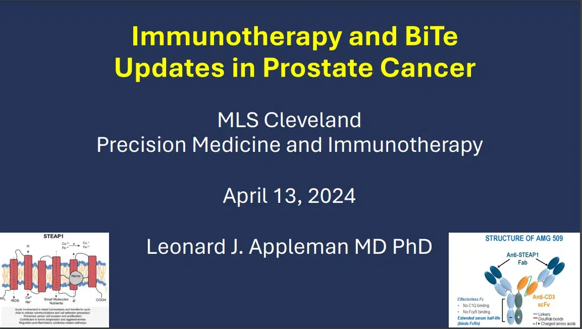 2024 MLS Cleveland | Immunotherapy and BiTe Treatment Updates in Prostate Cancer