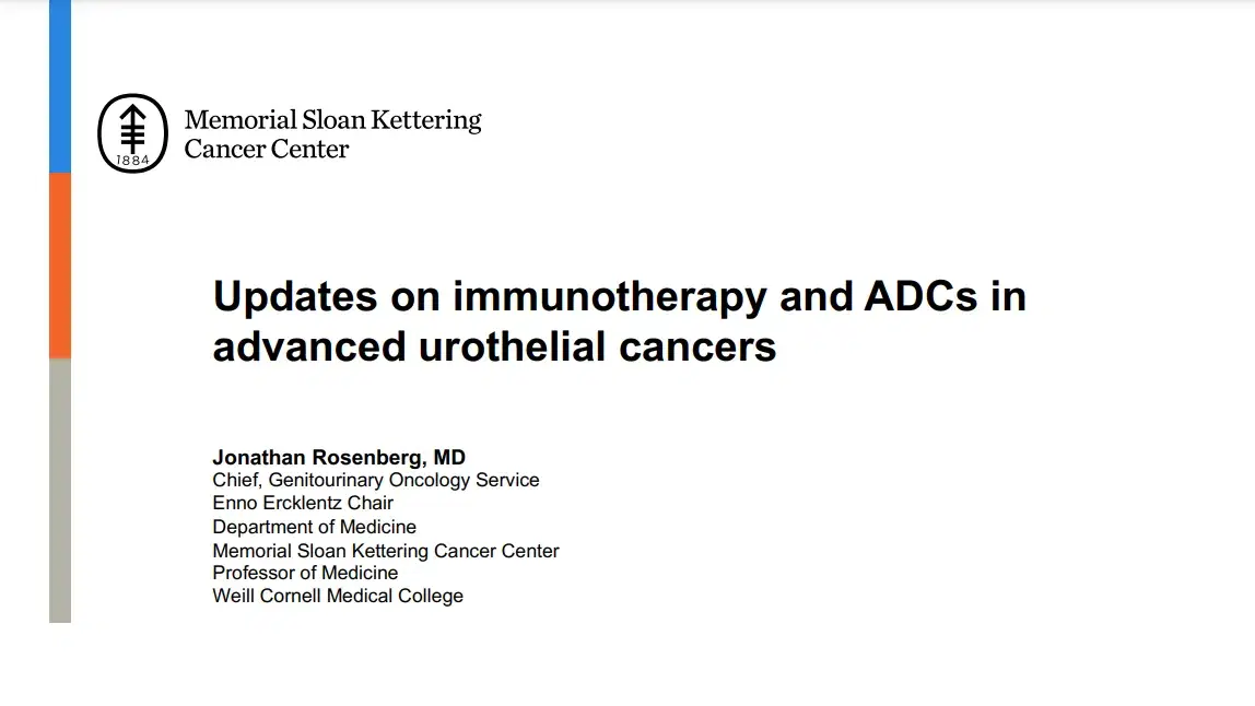 2024 MLS Cleveland | Immunotherapy and ADC Updates in Urothelial Cancers