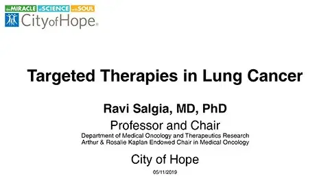 Targeted and Immune Therapies in Lung Cancer