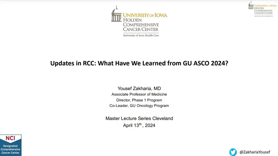2024 MLS Cleveland | Updates in RCC: What Have We Learned from GU ASCO 2024?