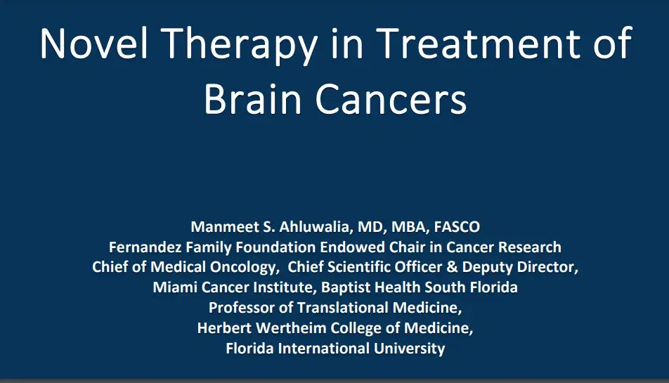 2024 MLS Cleveland | Novel Therapy in Treatment of Brain Cancers