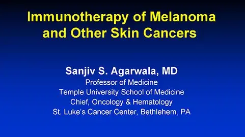 Immunotherapy in Melanoma Skin Cancers