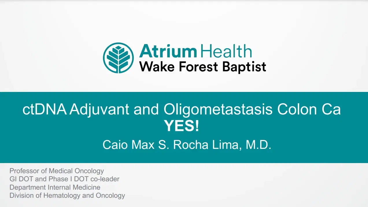 2024 MLS New Orleans | Masters Debate on: ctDNA in Stage II, Stage III, and Post Resection of Oligometastatic Disease (Part 1)
