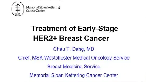 Treatment of Early-Stage HER2+ Breast Cancer