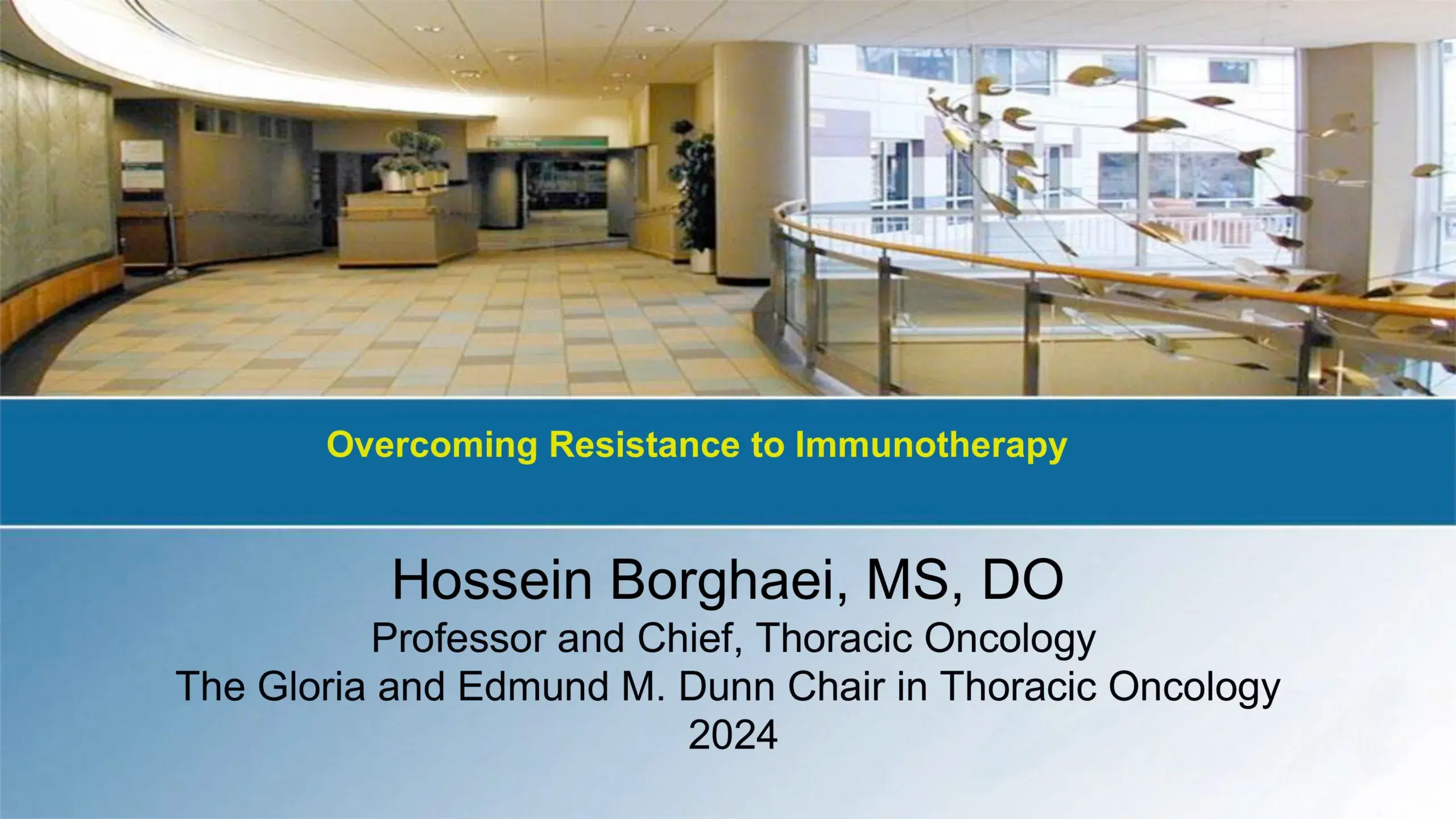 2024 WCS | Efforts to Overcome Resistance to First Line Immunotherapy