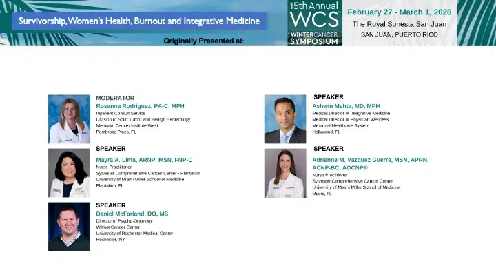 Survivorship, Women’s Health, Burnout, and Integrative Medicine