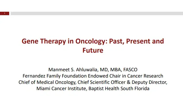 2024 PRIMO | Gene Therapy in Oncology: Past, Present and Future