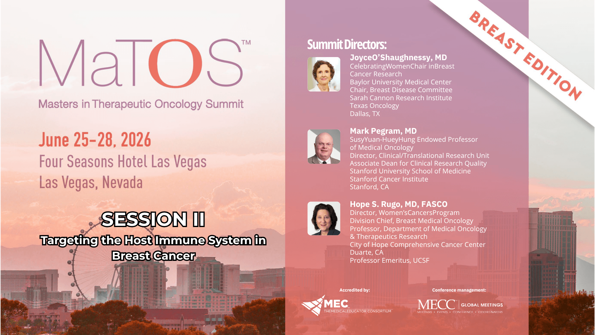 2026 MaTOS Breast | Session II | Targeting the Host Immune System in Breast Cancer