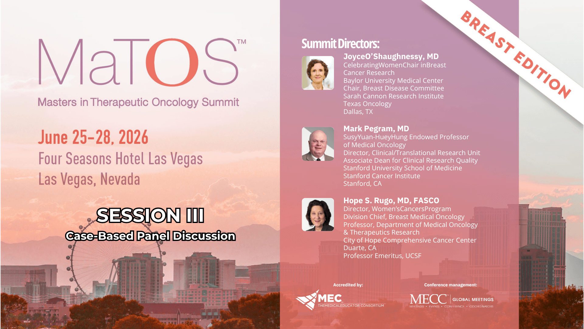 2026 MaTOS Breast | Session III | Case-Based Panel Discussion