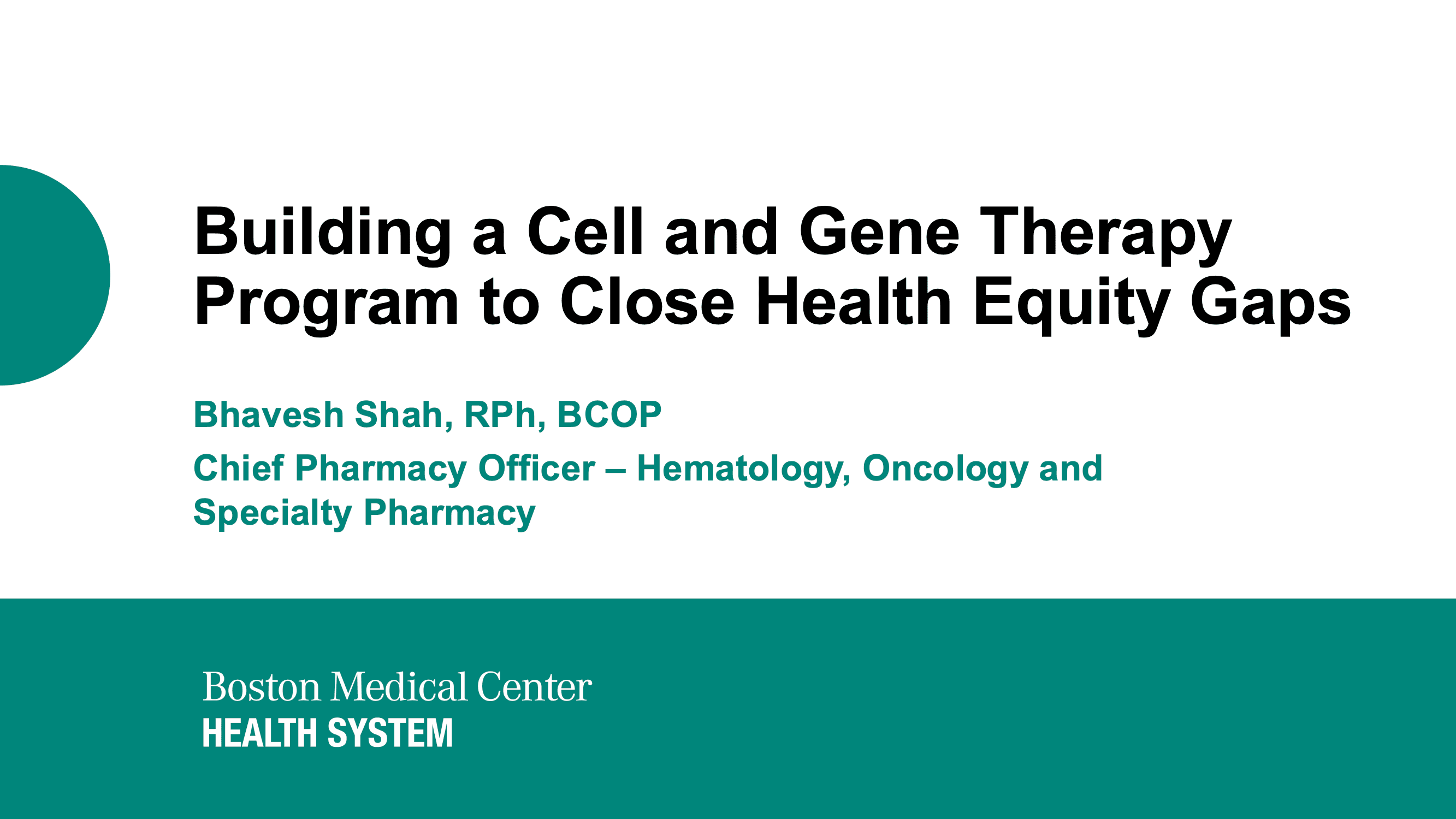 2026 SPS Puerto Rico | Building Cell and Gene Therapy Program to Close Equity Gaps
