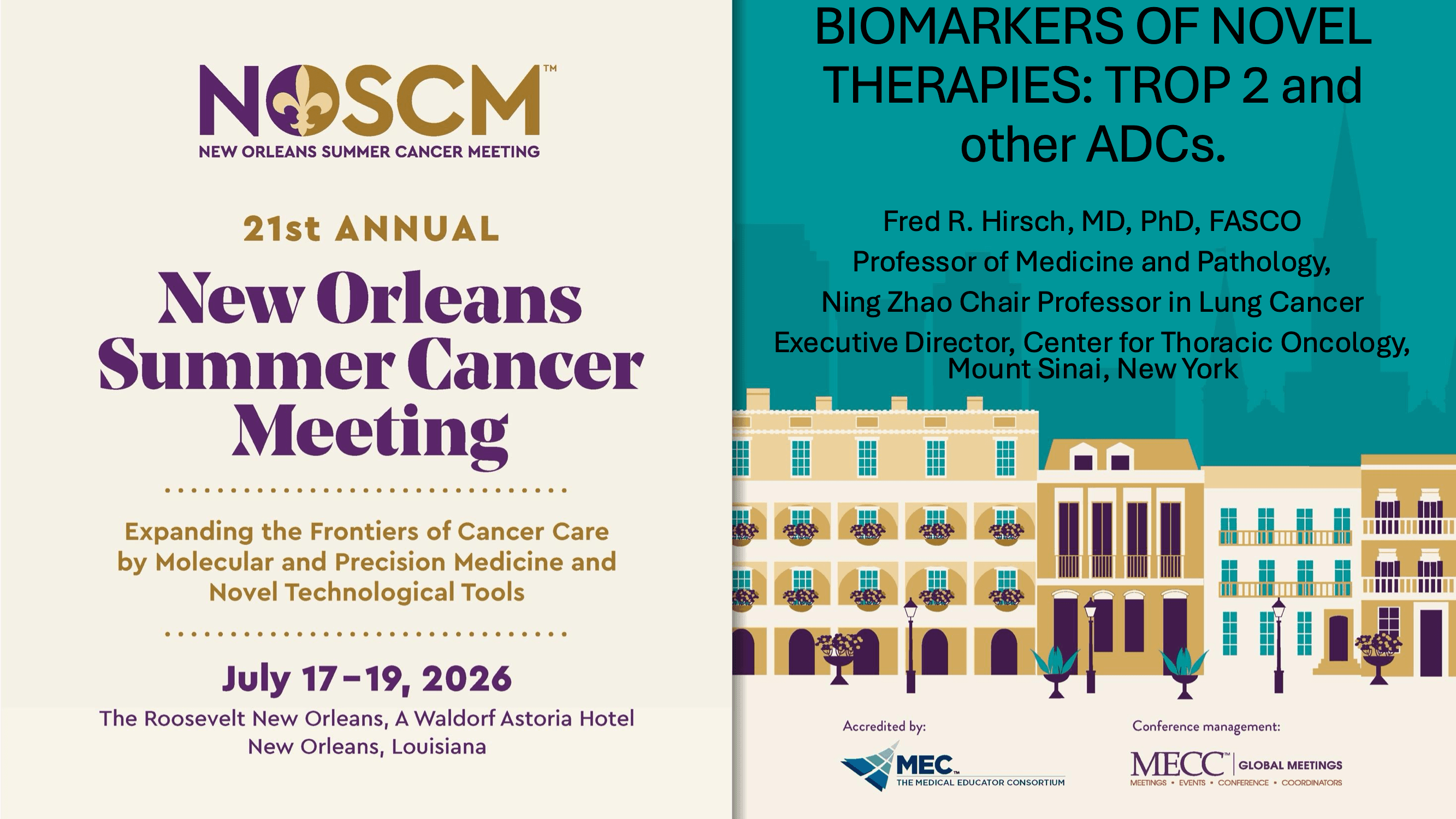 2026 NOSCM | Biomarkers of Novel Therapies: TROP2 and Others Antibody-drug Conjugate