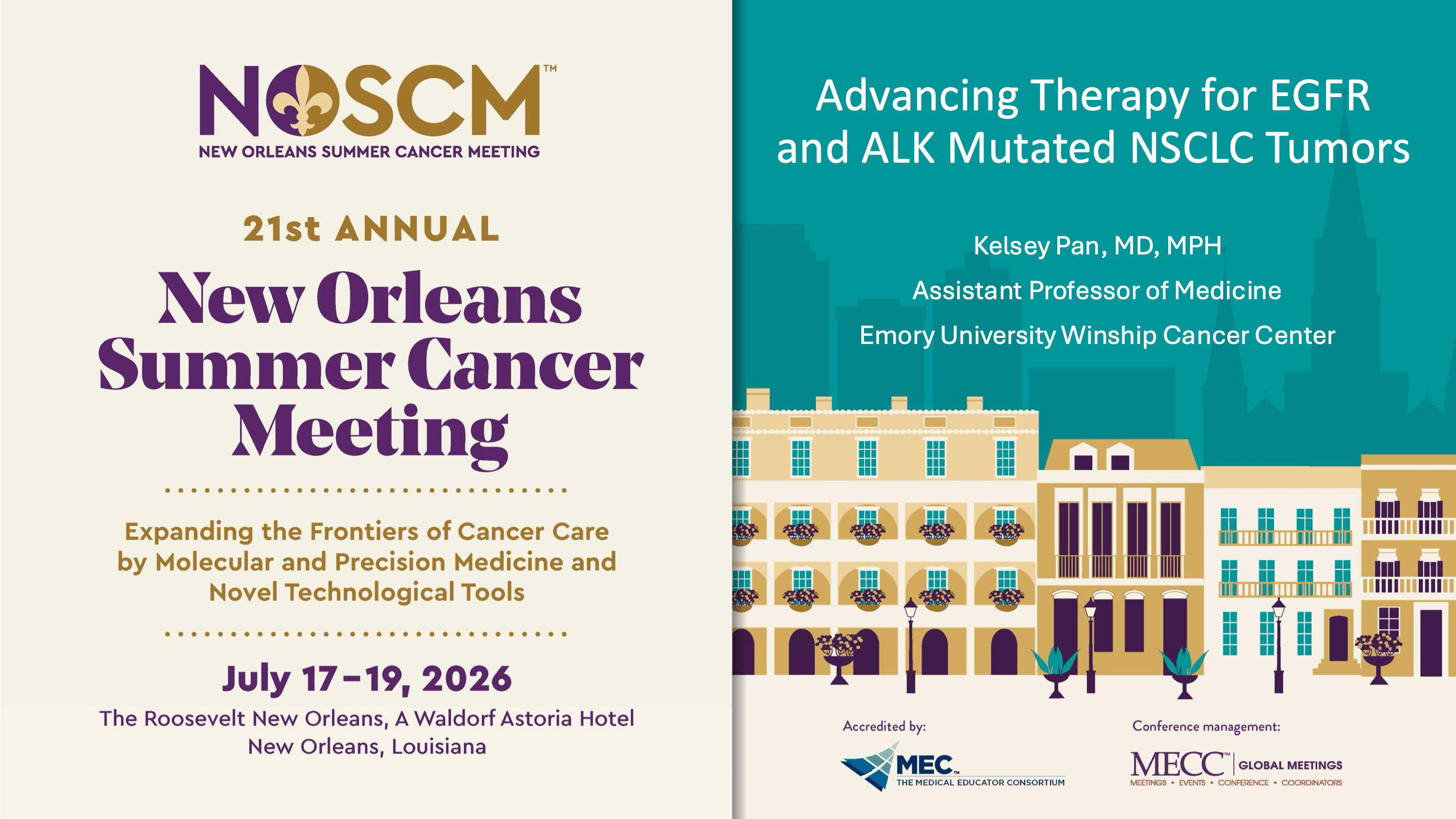 2026 NOSCM | Advancing Therapy for EGFR and ALK Mutated NSCLC Tumors