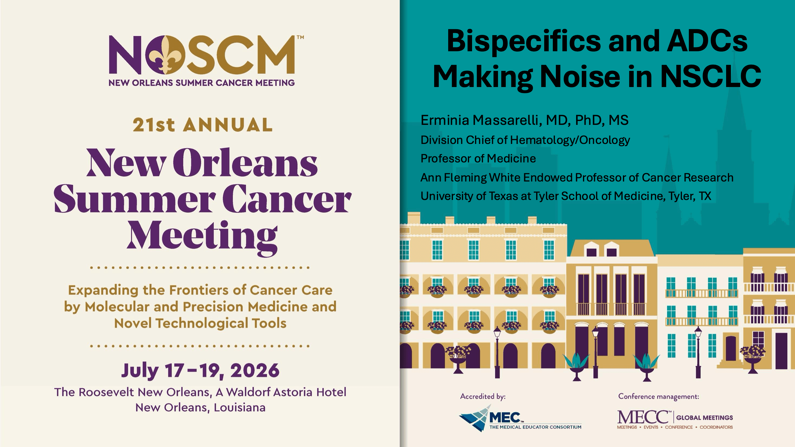 2026 NOSCM | Bispecifics and ADCs Making Noise in NSCLC