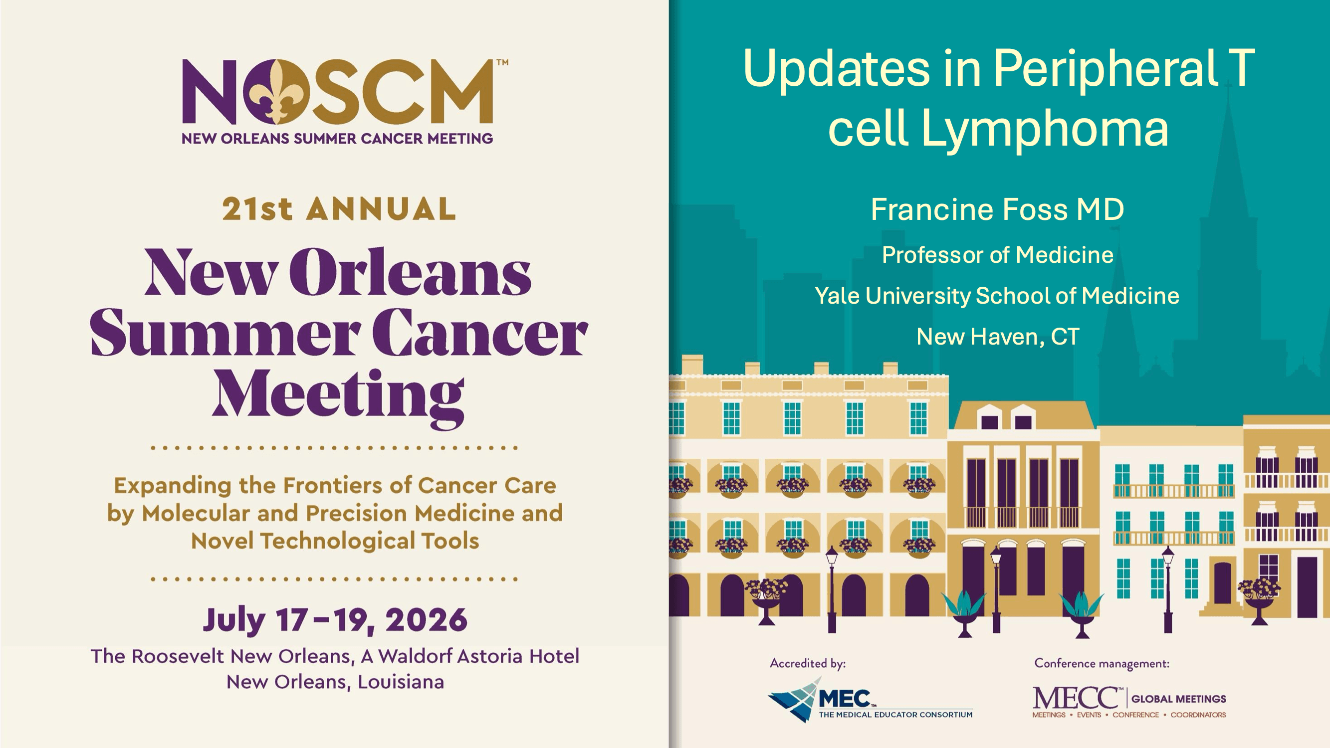 2026 NOSCM | T-Cell NHL: Novel Treatment Paradigms