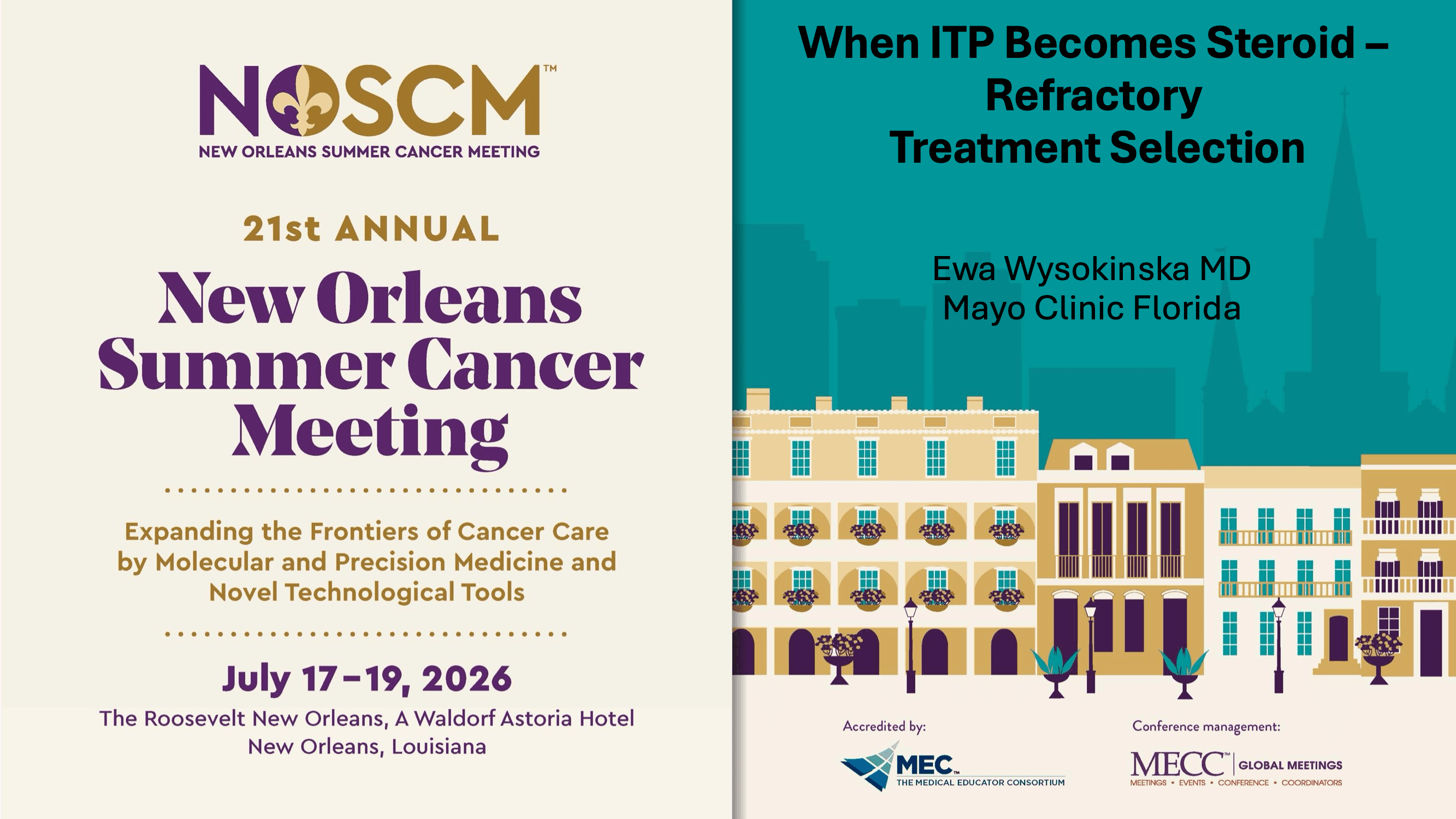 2026 NOSCM | When ITP Becomes Steroid-Refractory: Treatment Selection