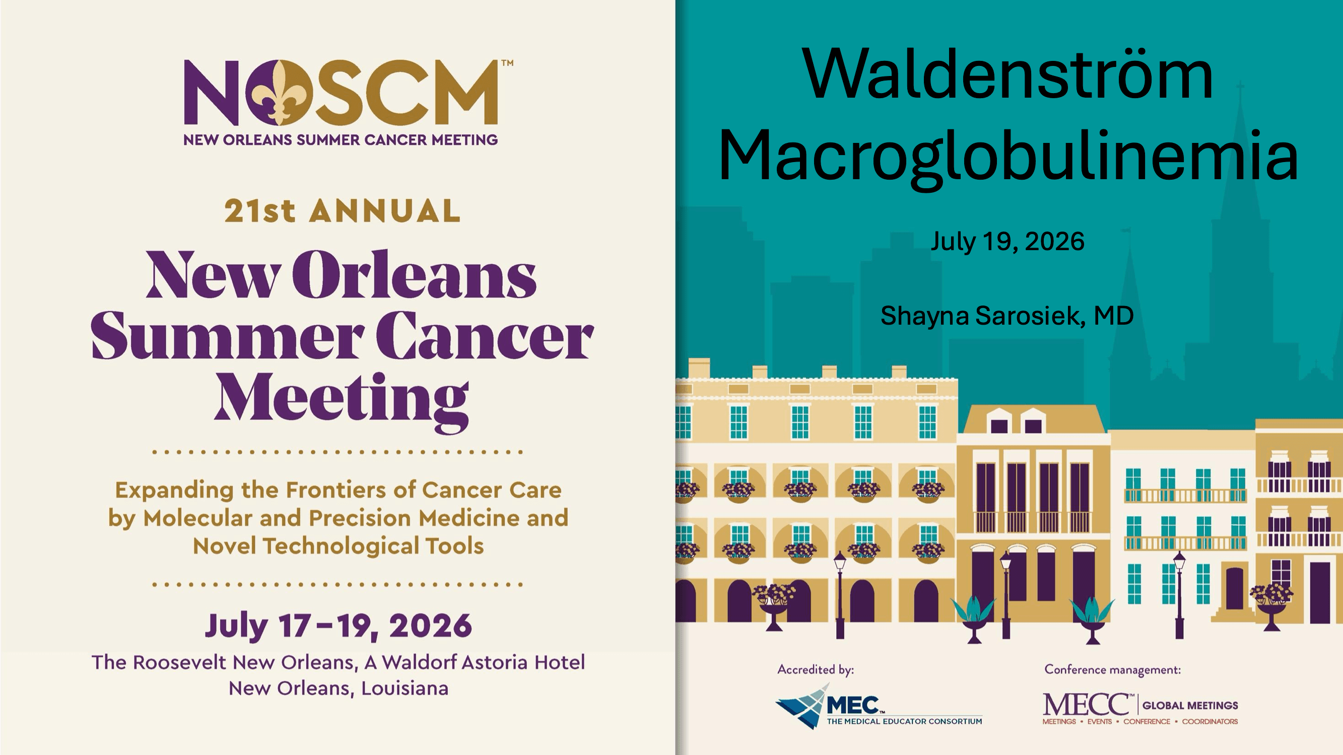 2026 NOSCM | Waldenstrom’s Macroglobulinemia