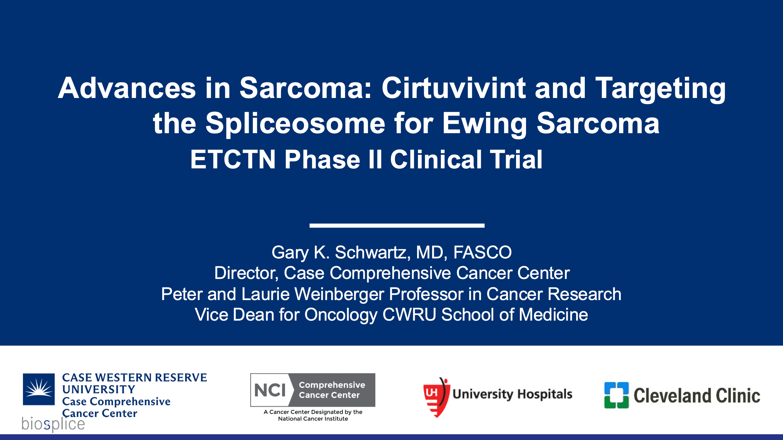 2026 CCC | Advances in Sarcoma, including ETCTN Studies
