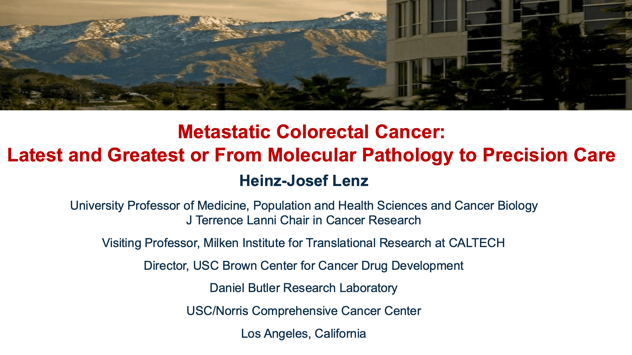 2026 CCC | Colorectal Cancer: Latest and Greatest