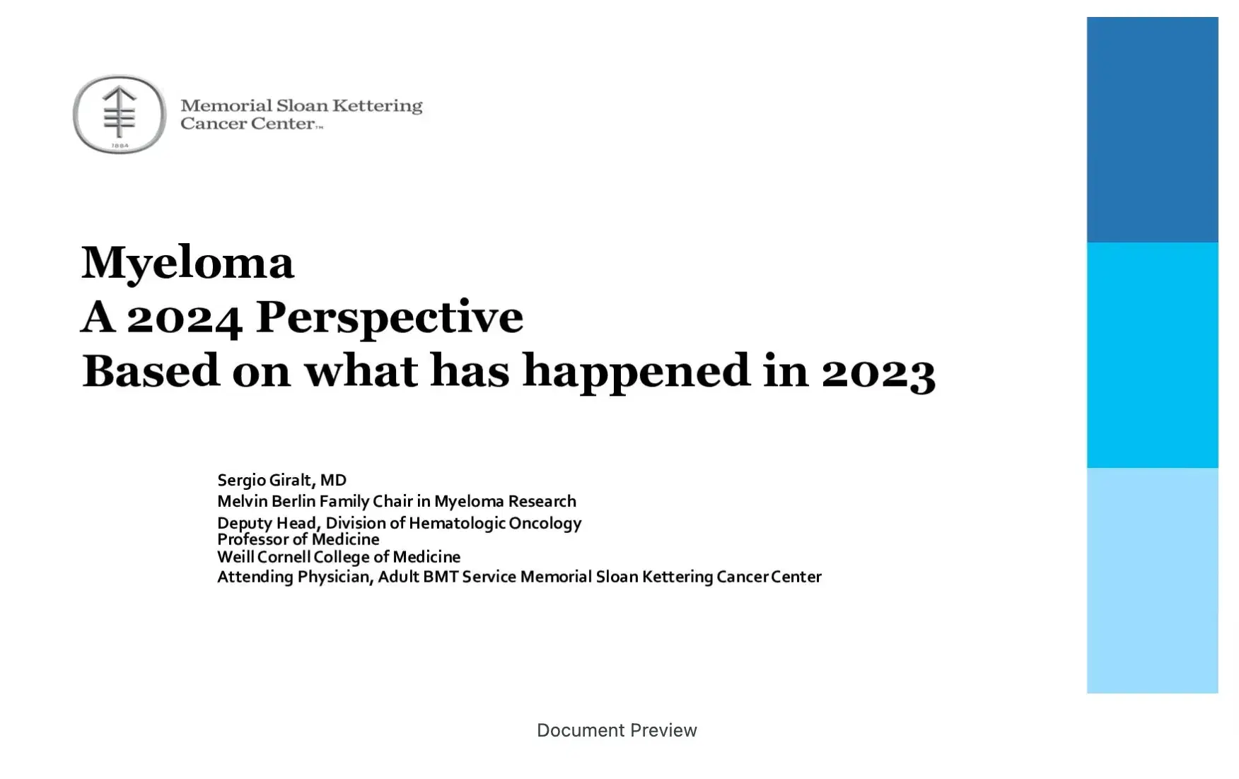 2023 UCT | Most Relevant News in Multiple Myeloma in 2023