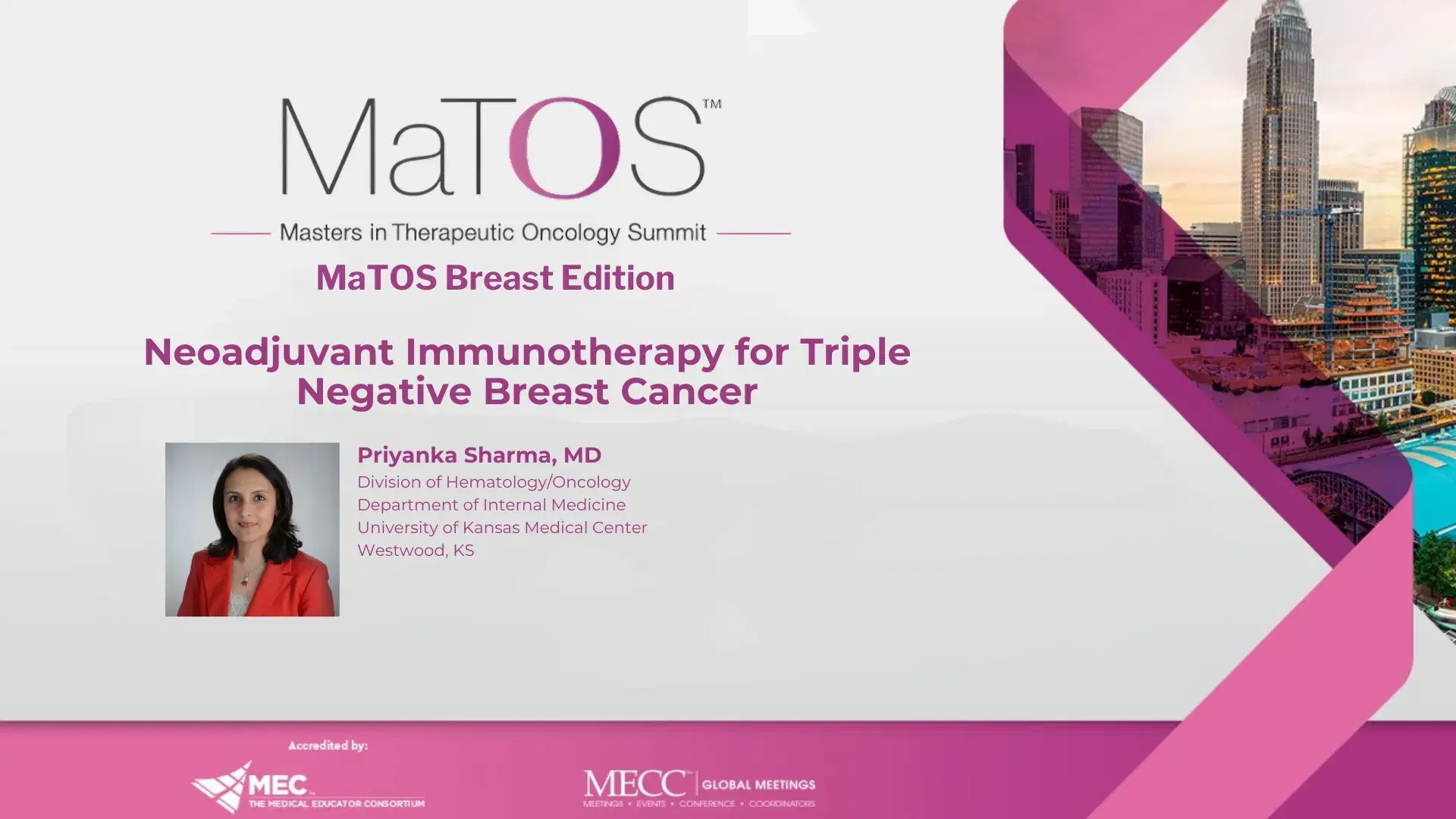 2025 MaTOS Breast | Neoadjuvant Immunotherapy for Triple Negative Breast Cancer