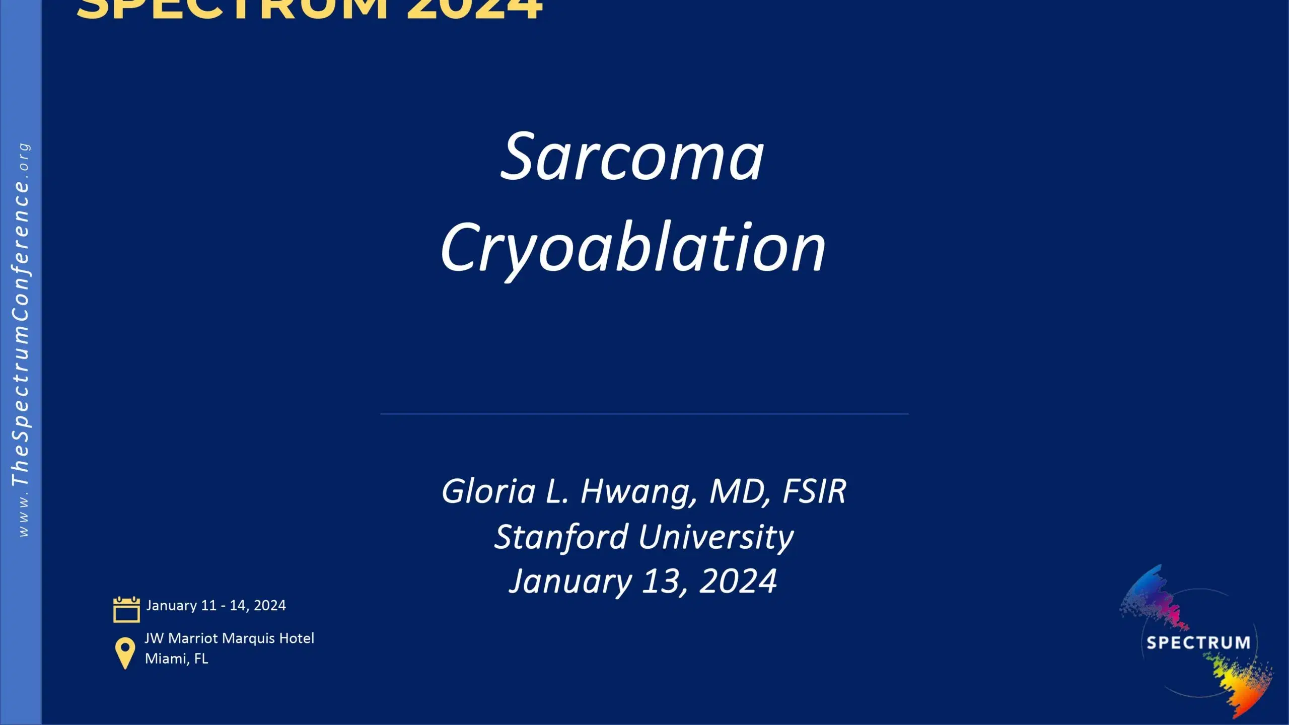 2024 SPECTRUM | Sarcoma Cryoablation