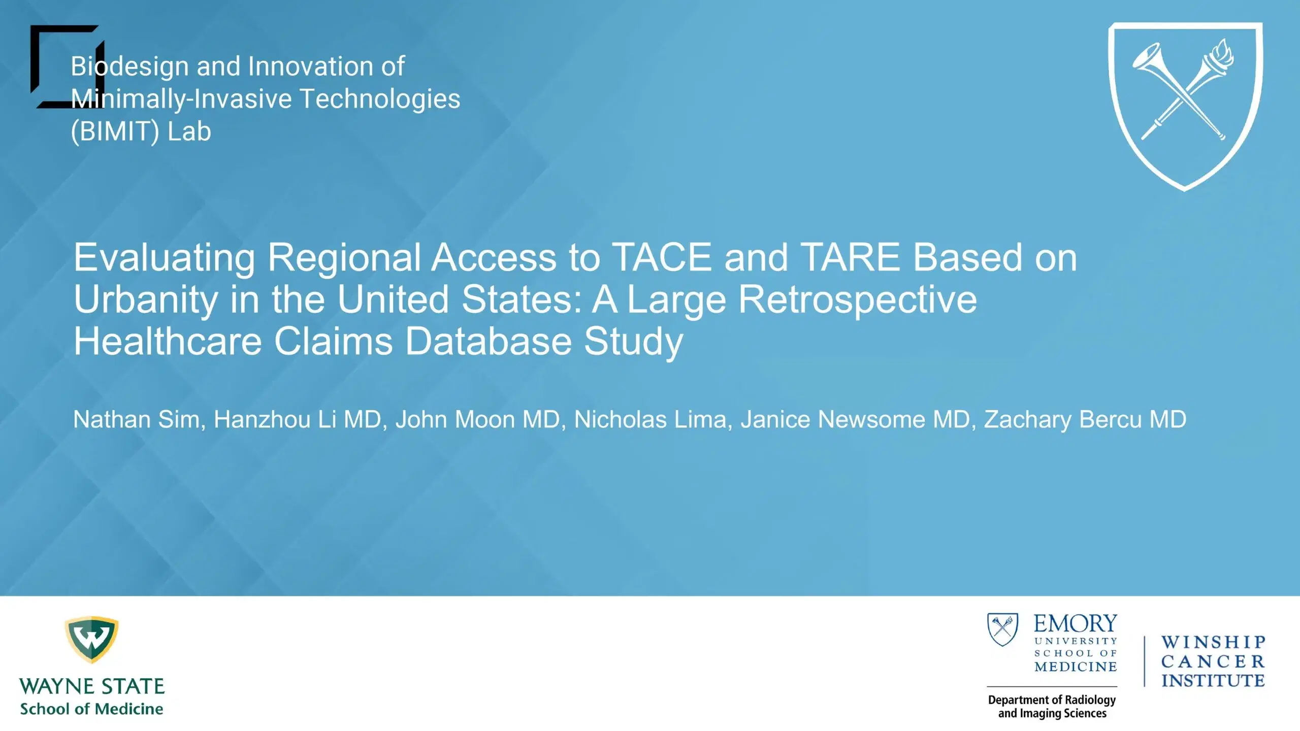 2024 SPECTRUM | Evaluating Regional Access to TACE and TARE Based on Urbanity in the United States: A Large Retrospective Healthcare Claims Database Study