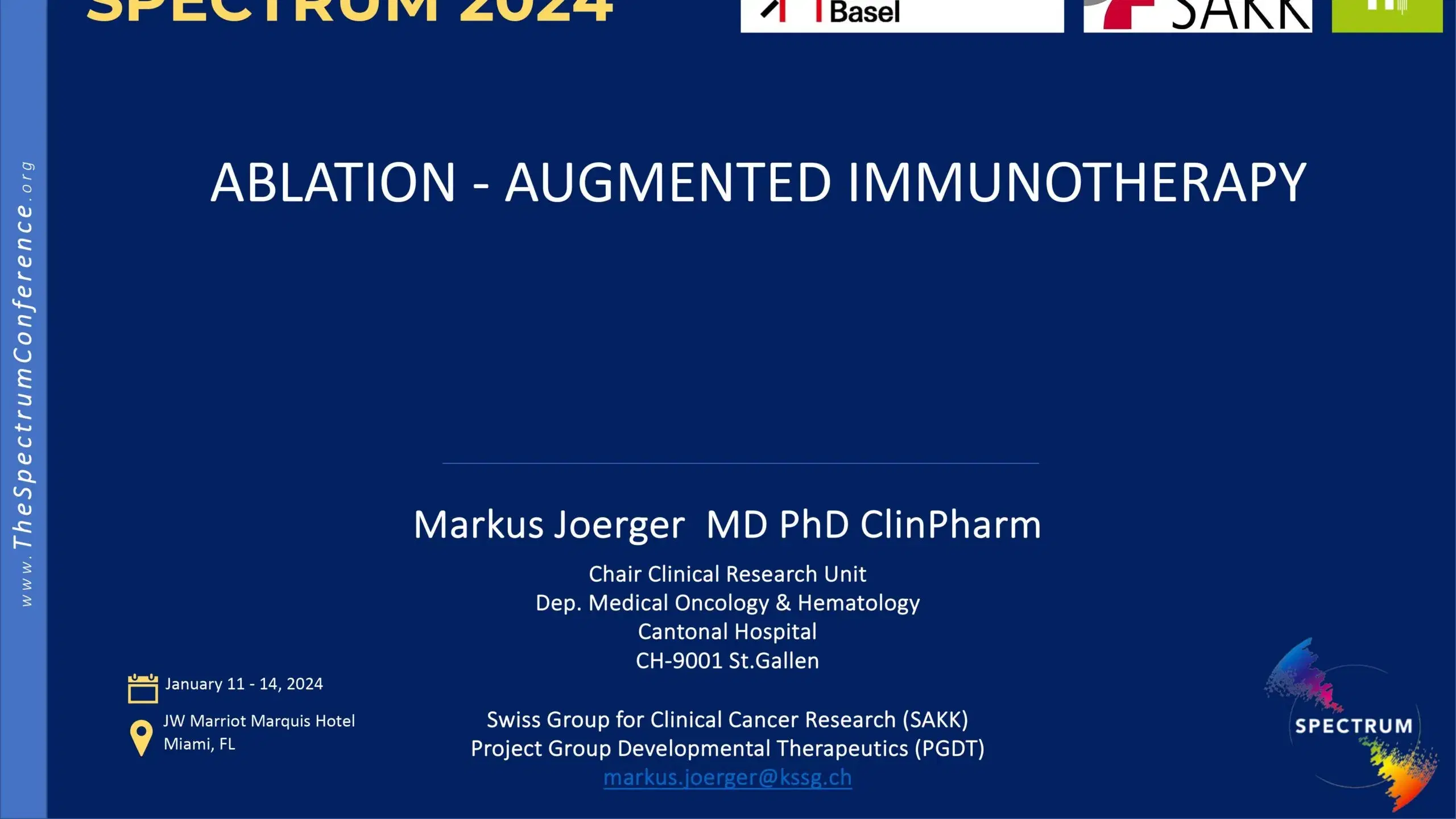 2024 SPECTRUM | Ablation Augmented Immunotherapy