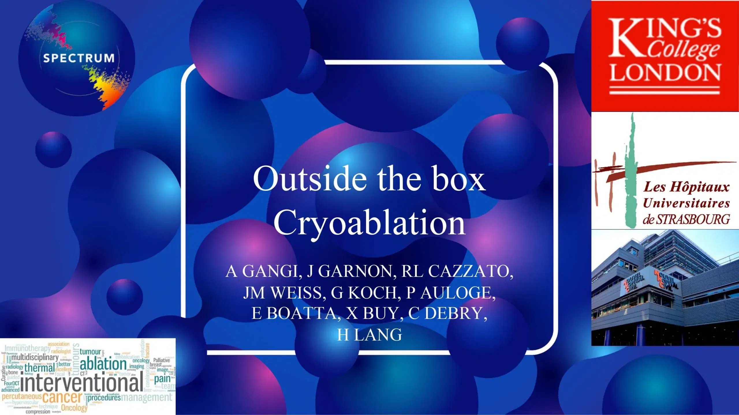 2024 SPECTRUM | Outside the box applications of Cryoablation
