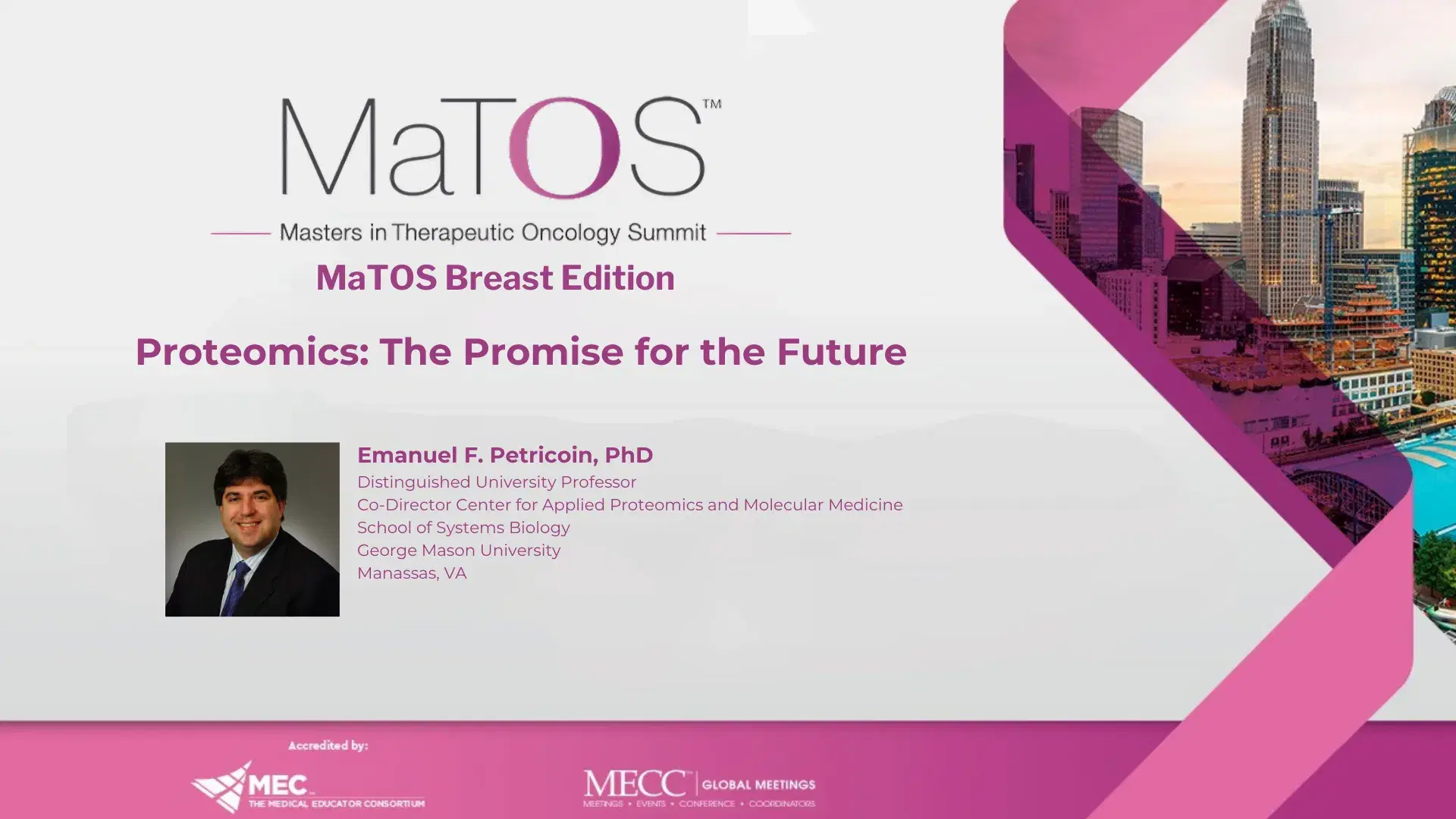 2025 MaTOS Breast | Proteomics: The Promise for the Future