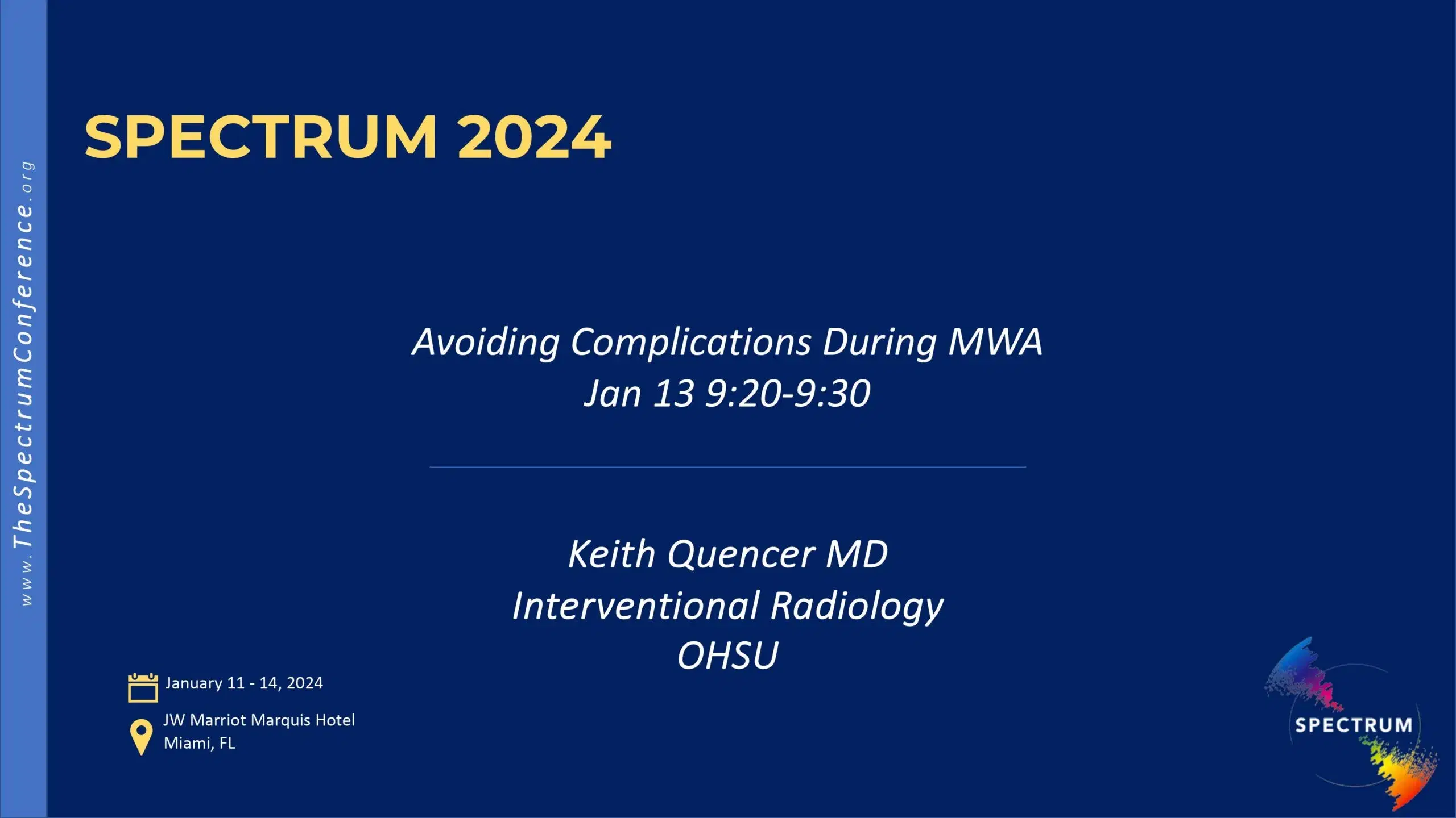 2024 SPECTRUM | Avoiding complications during MW ablation