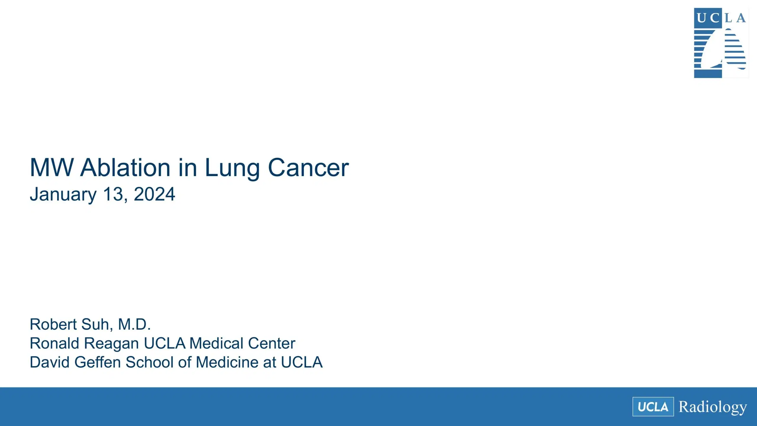 2024 SPECTRUM | MW Ablation in Lung Cancer