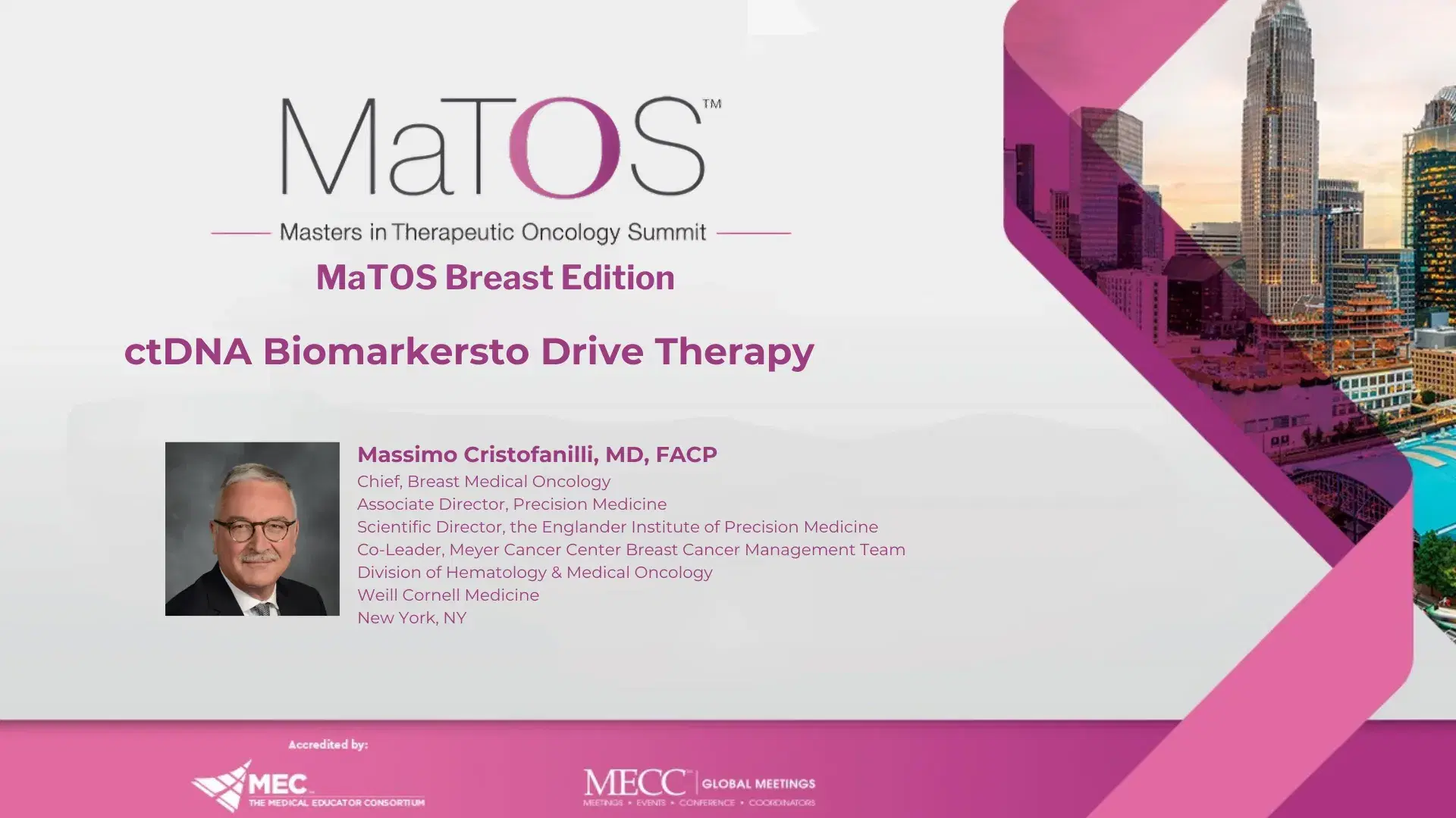 2025 MaTOS Breast | ctDNA Biomarkers to Drive Therapy