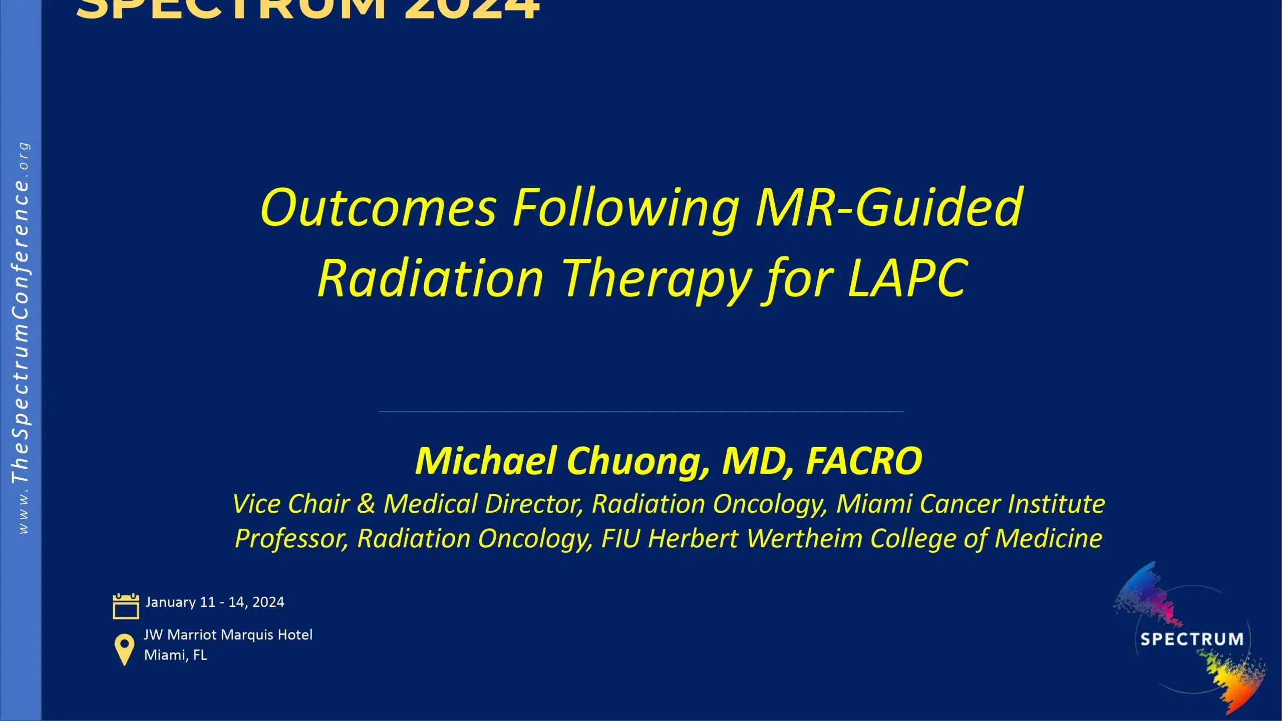 2024 SPECTRUM | Outcomes following MR guided ablation for LAPC