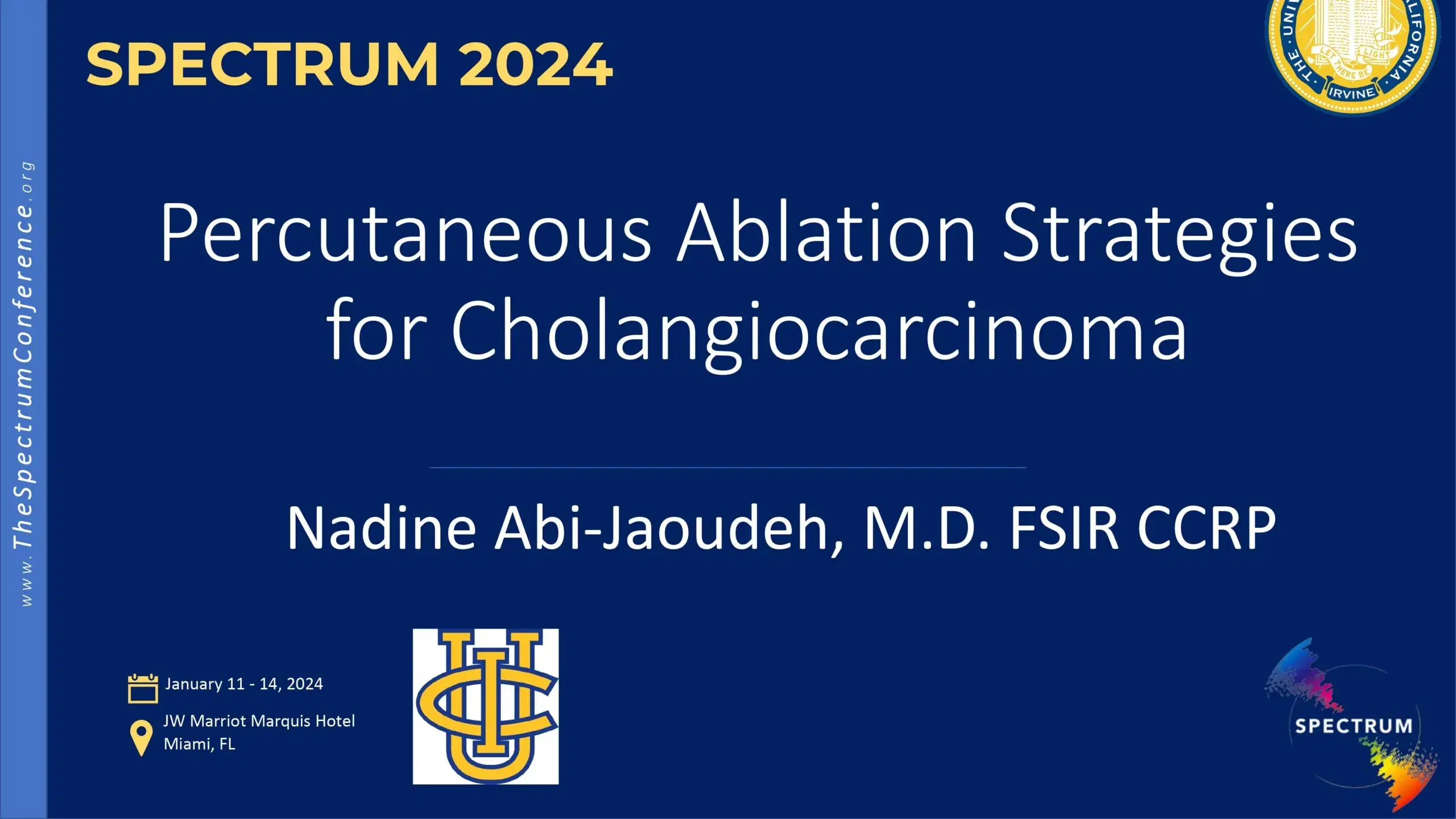 2024 SPECTRUM | Percutaneous ablation strategies in Cholangiocarcinoma