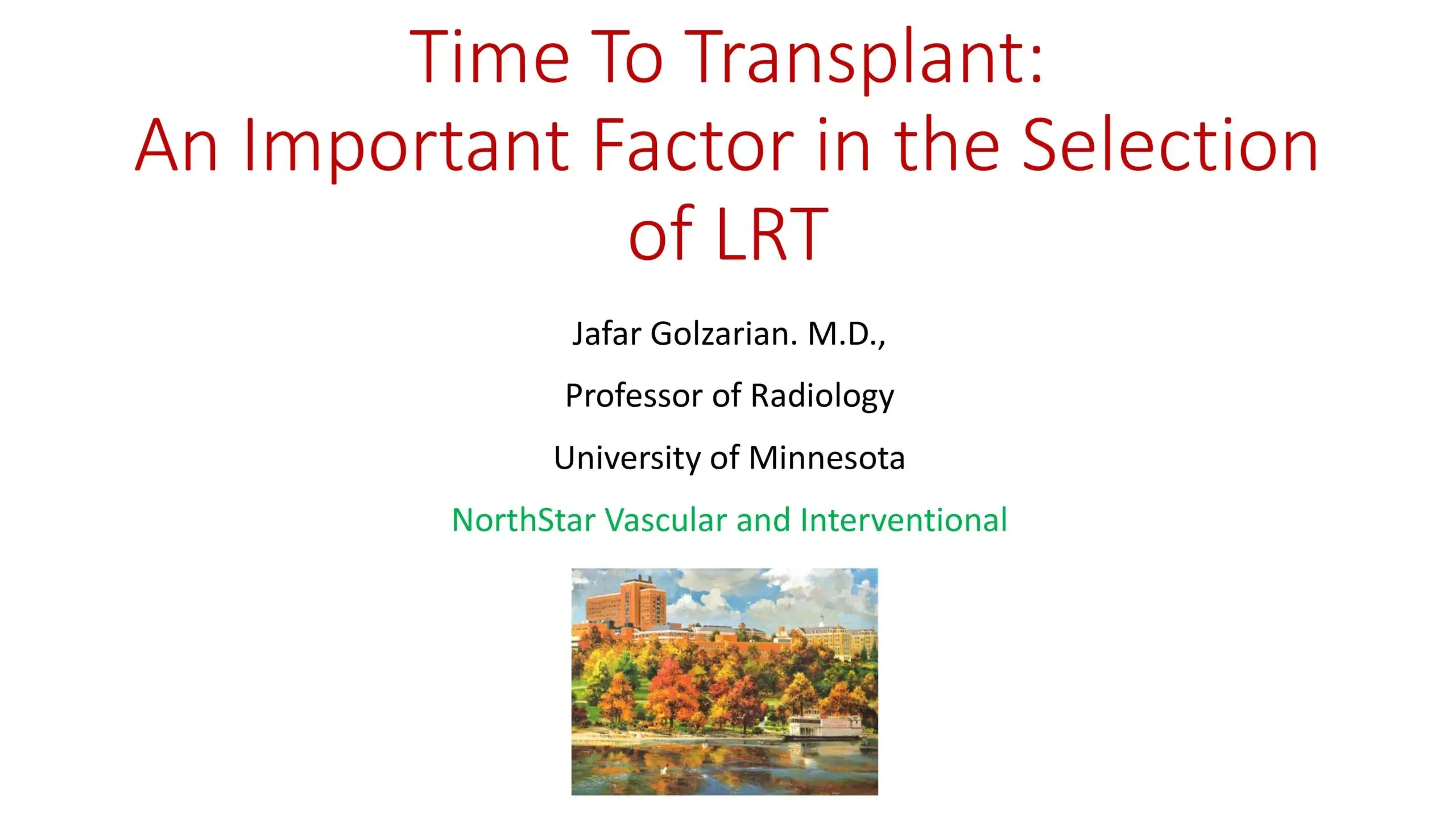 2024 SPECTRUM | Time to Transplant – An important factor in selection of liver directed therapy
