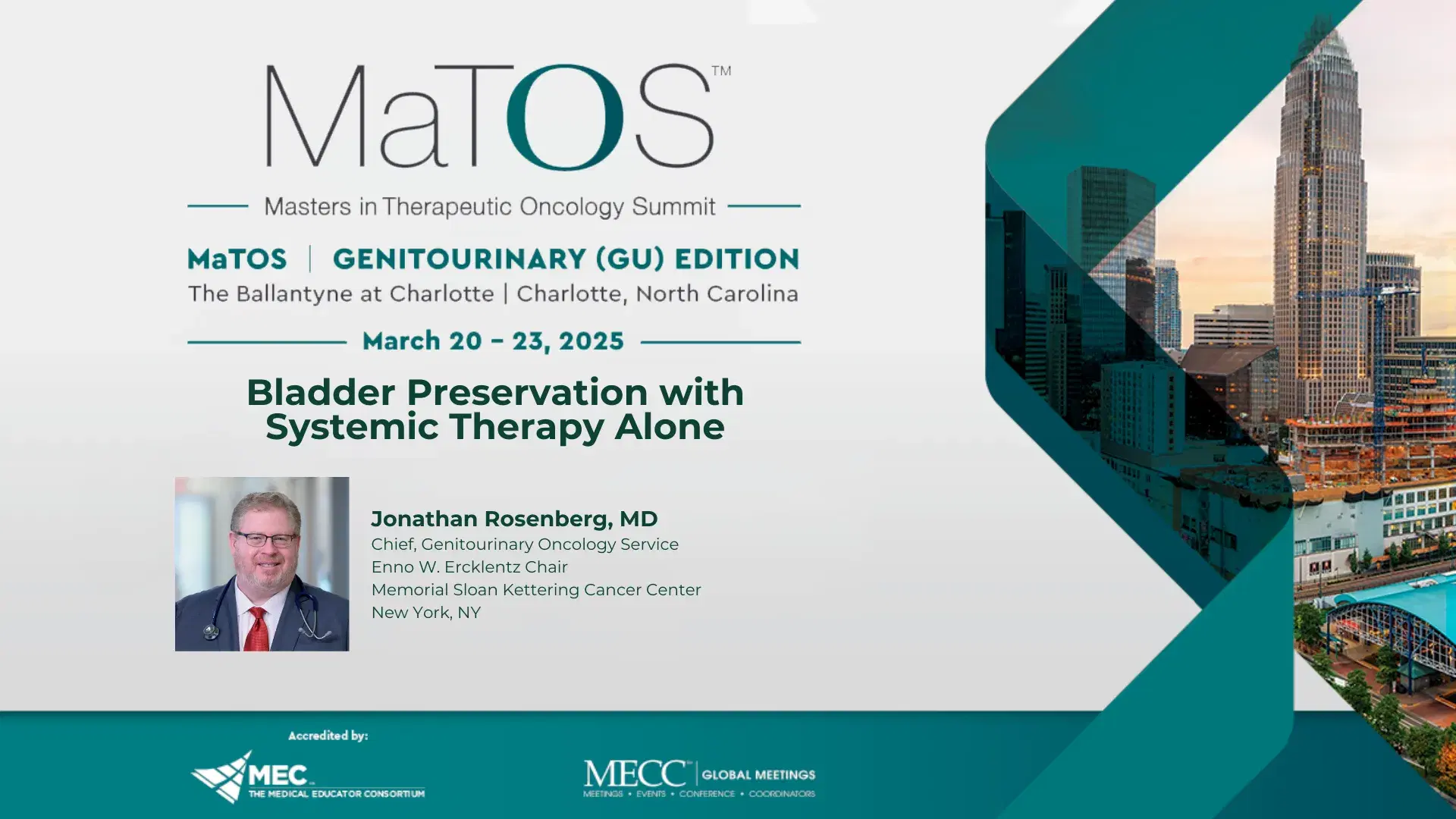 2025 MaTOS GU | Bladder Preservation with Systemic Therapy Alone