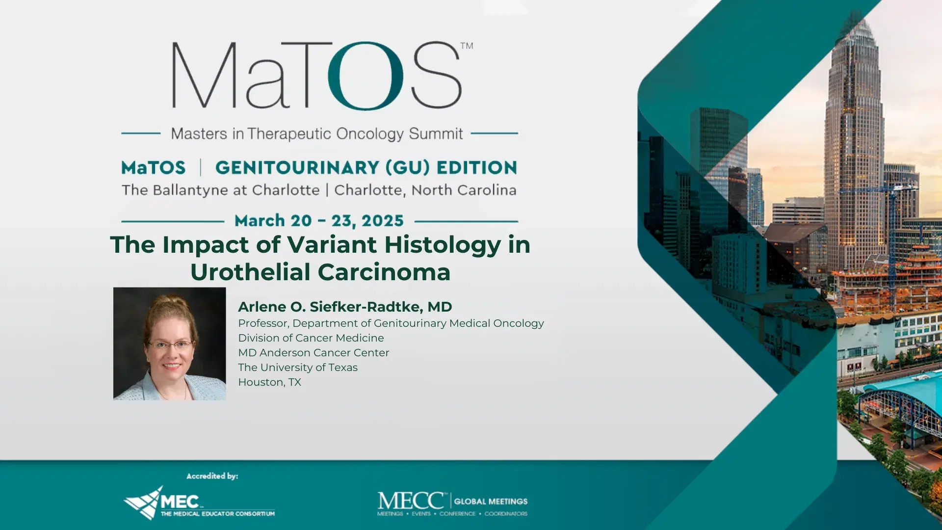2025 MaTOS GU | The Impact of Variant Histology in Urothelial Carcinoma