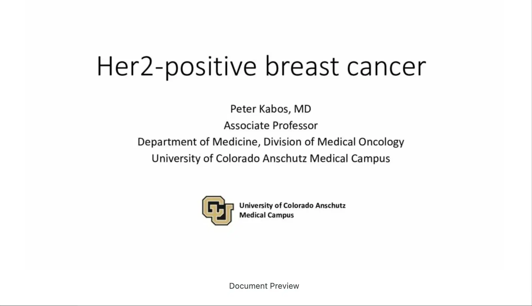 2022 MLS Denver | HER2 Breast Cancer
